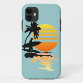 Surfende zonsopgang Case-Mate iPhone case (Achterkant)