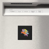 Surfer 80s 90s Vaporwave Surfplank Magneet (Insitu (Vaatwasser))