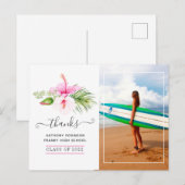 Surfer Adventure Graduation Party Dank u Briefkaart (Voorkant / Achterkant)
