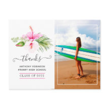 Surfer Adventure Graduation Party Dank u