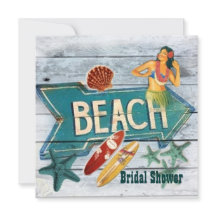 Surfer Aloha Hula Girl hawaii strand vrijgezellenf