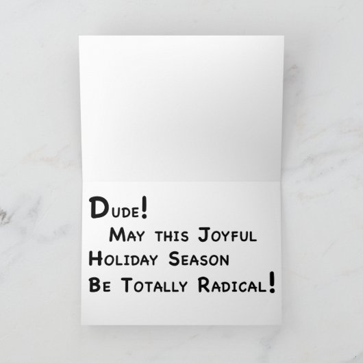 Surfer Angel Feestdagen Kaart (Binnen)