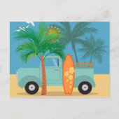 Surfer ansichtkaart briefkaart (Voorkant)