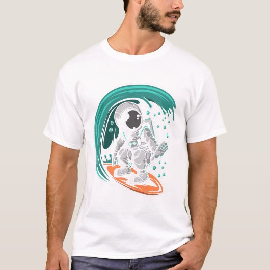 Surfer Astronaut T-shirt (Voorkant)