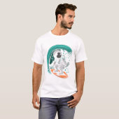Surfer Astronaut T-shirt (Voorkant volledig)