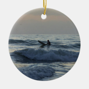 Surfer Awages Keramisch Ornament