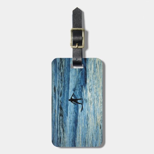 Surfer Bagagelabel (Voorkant verticaal)
