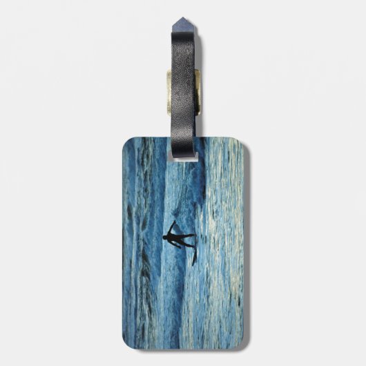 Surfer Bagagelabel (Achterkant verticaal)