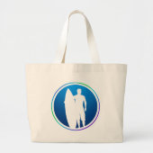 Surfer Beach Carryall Grote Tote Bag (Voorkant)