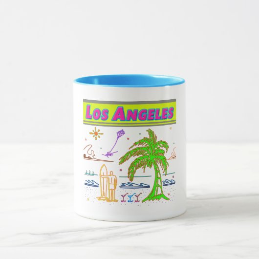 Surfer Beach Cup "Los Angeles" Mok (Midden)