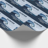 Surfer Beach Surfen Cadeaupapier (Hoek)