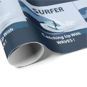Surfer Beach Surfen Cadeaupapier (Rol Hoek)