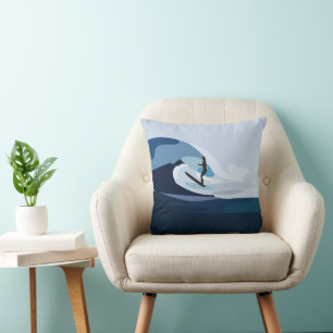 Surfer Beach Surfen Kussen