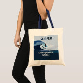 Surfer Beach Surfen Tote Bag (Voorkant (product))