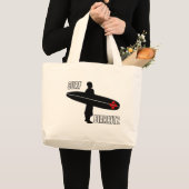 Surfer Biarritz Basque Grote Tote Bag (Voorkant (product))