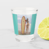 SURFER BIKINI GIRL SHOT GLASS GLASSEN SHOT GLAS (Voorkant)