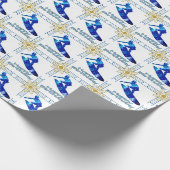 Surfer Birthday Gift Wrapping Papaver Cadeaupapier (Hoek)
