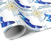 Surfer Birthday Gift Wrapping Papaver Cadeaupapier (Rol Hoek)