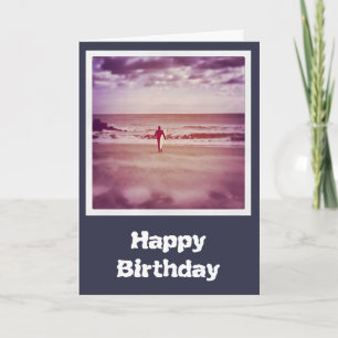 Surfer Birthday-kaart Kaart
