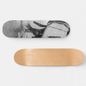 Surfer Black & White Vibes #4 #wall #art Persoonlijk Skateboard (Horizontaal)