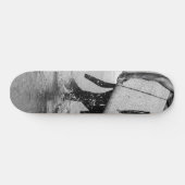 Surfer Black & White Vibes #4 #wall #art Persoonlijk Skateboard (Horizontaal)