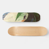 Surfer Bonzai Tuberide Hawaii Skateboard Decart (Horizontaal)