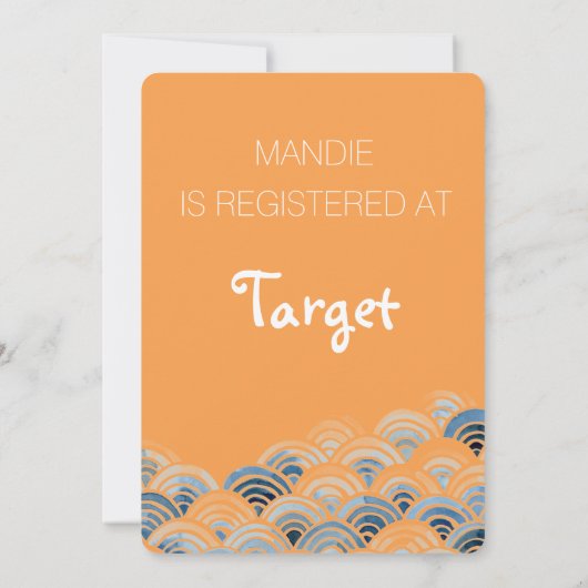 Surfer Boy Baby shower Uitnodiging (Achterkant)