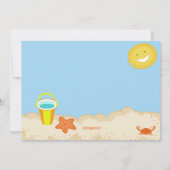 Surfer Boy Beach Party Birthday Uitnodiging (Achterkant)