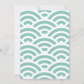 Surfer Boy Surfboards Beach Baby shower per post Kaart (Achterkant)