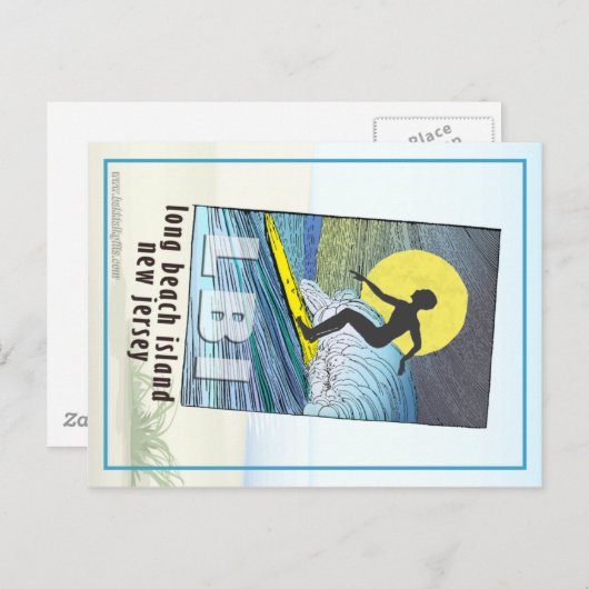 Surfer... Briefkaart (Voorkant / Achterkant)