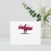 Surfer Briefkaart (Staand voorkant)