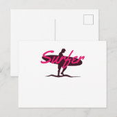 Surfer Briefkaart (Voorkant / Achterkant)