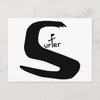 surfer briefkaart