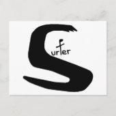 surfer briefkaart (Voorkant)