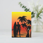 Surfer Briefkaart (Staand voorkant)