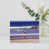 Surfer-Briefkaart Briefkaart (Staand voorkant)