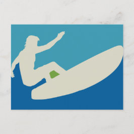 Surfer-Briefkaart Briefkaart