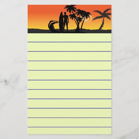 Surfer Briefpapier (Voorkant)
