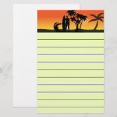 Surfer Briefpapier (Voorkant / Achterkant)