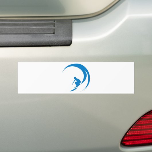 Surfer Bumpersticker (Op auto)