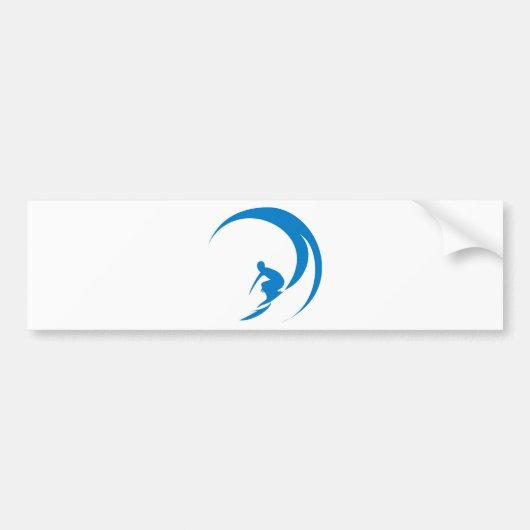 Surfer Bumpersticker (Voorkant)
