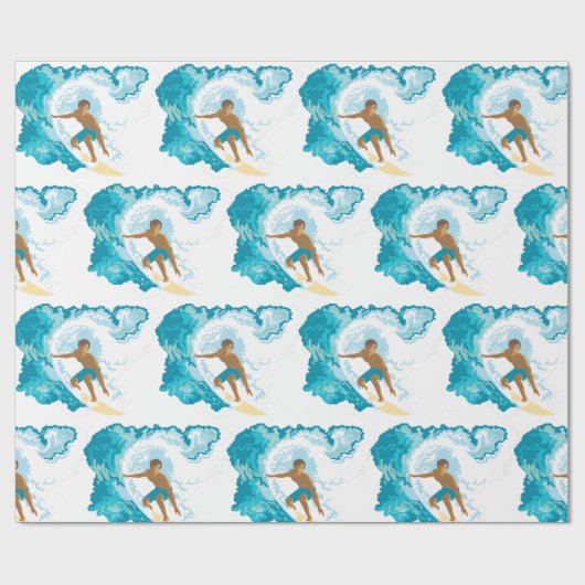 Surfer Cadeaupapier (Vlak)