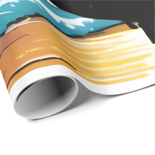 Surfer Cadeaupapier (Rol Hoek)