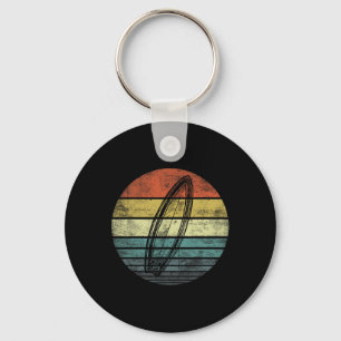 Surfer Cadeaus Retro Zonsondergang Surfplank Silho Sleutelhanger