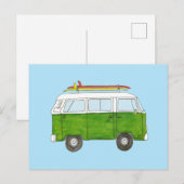 Surfer Campervan Briefkaart (Voorkant / Achterkant)