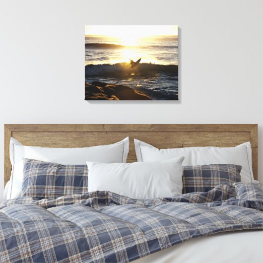 Surfer Canvas Afdruk (Insitu (Slaapkamer))
