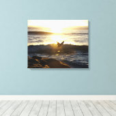 Surfer Canvas Afdruk (Insitu (Houten vloer))