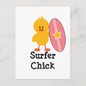 Surfer Chick-Briefkaart Briefkaart (Voorkant)