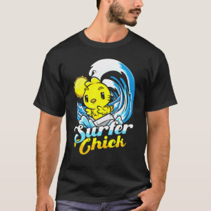 Surfer Chick Kip Hen Golf Surfer Strand Surfen T-shirt