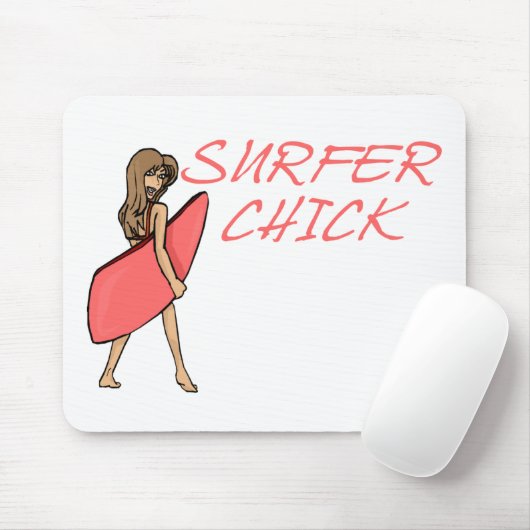 Surfer Chick Muismat (Met muis)